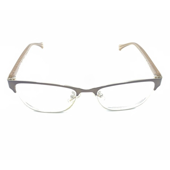 Coach HC 5067 9234 Satin Brown Gold Crystal Eyeglasses Frames 53-17 135 Women - Picture 2 of 12